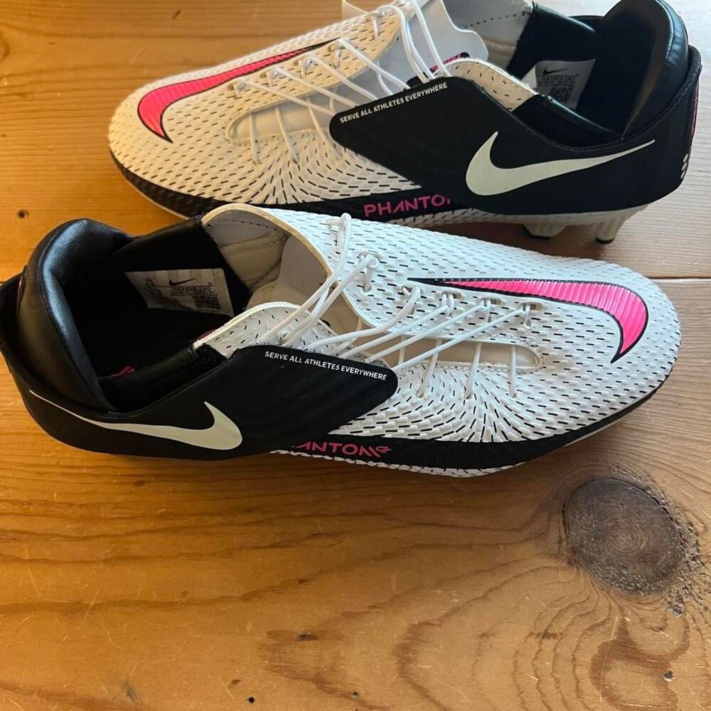 Nike Phantom GT Academy Flyease MG White Pink Blast Cleats Sz 5.5 DA2835-160